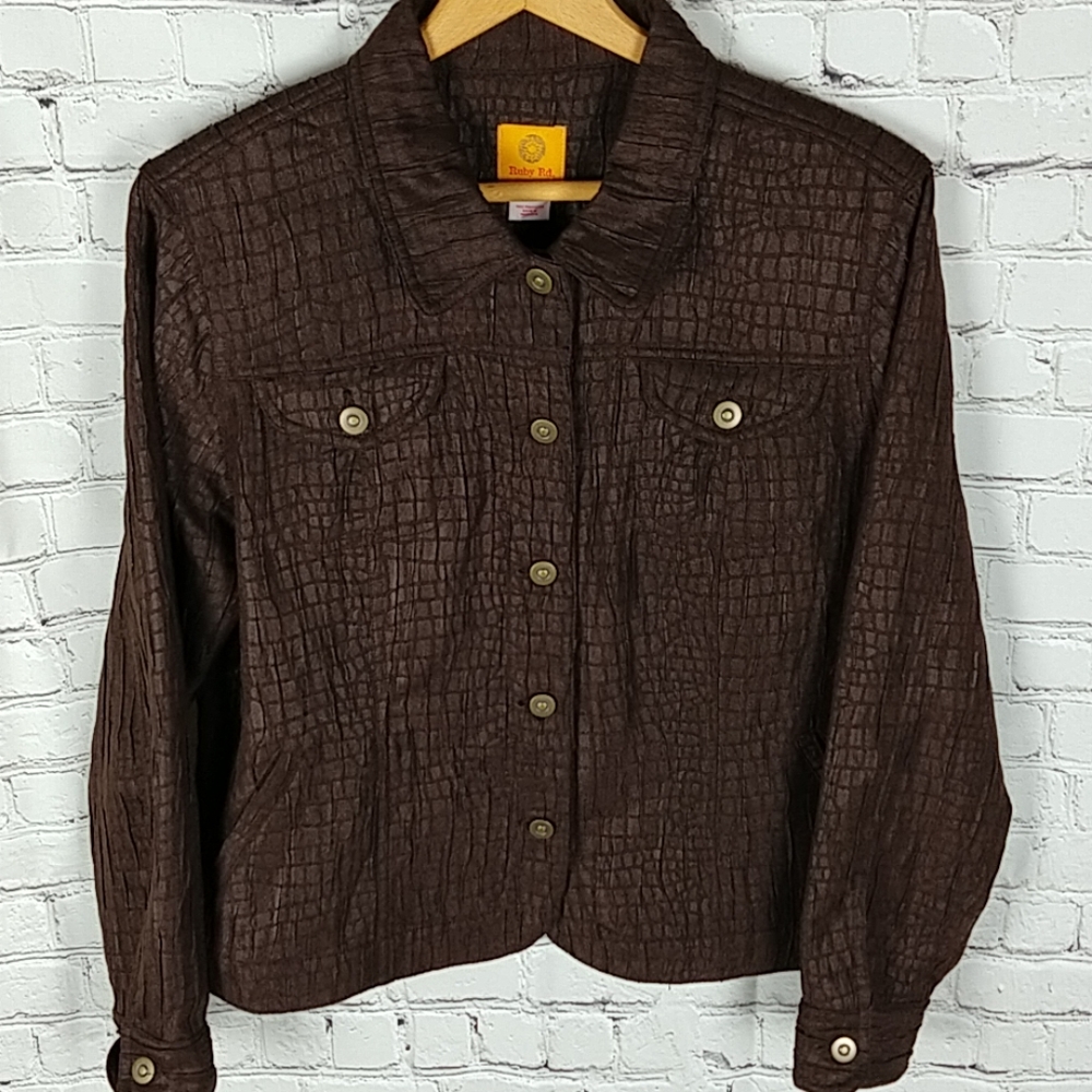Ruby Rd Chocolate Brown Jacket